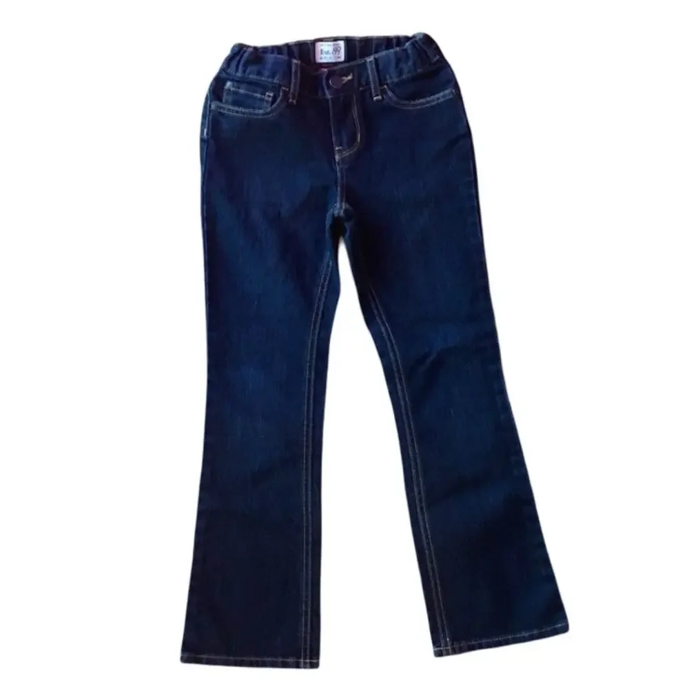 Girl Dark Wash Bootcut Jeans